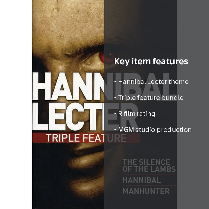 Hannibal Lecter Classic Horror Triple Feature (DVD), MGM (Video