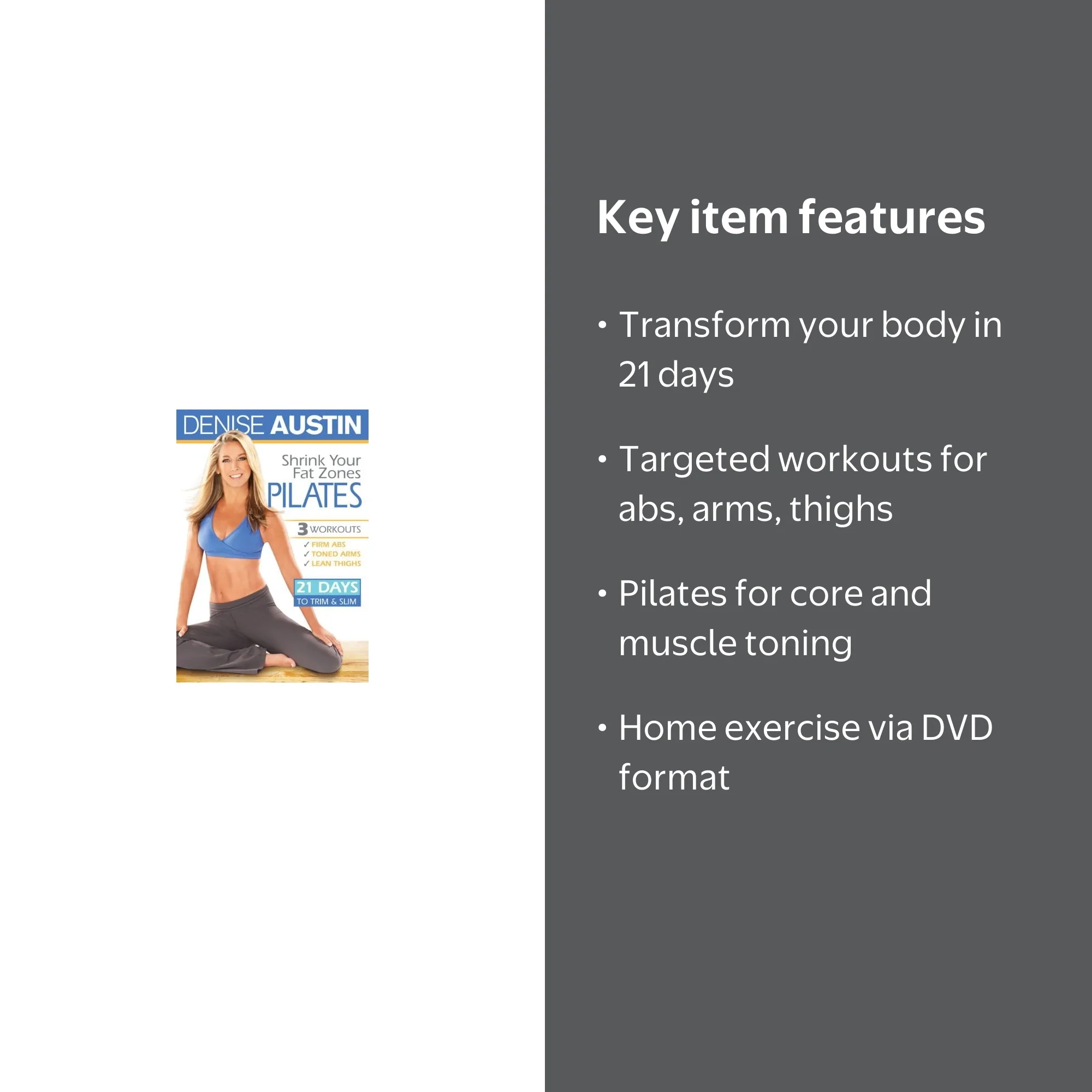 Shrink Your Fat Zones Pilates (DVD), Lions Gate, Sports & Fitness
