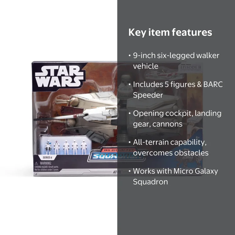 Star Wars Micro Galaxy Squadron Dreadnaught Class AT-TE - Walmart.com