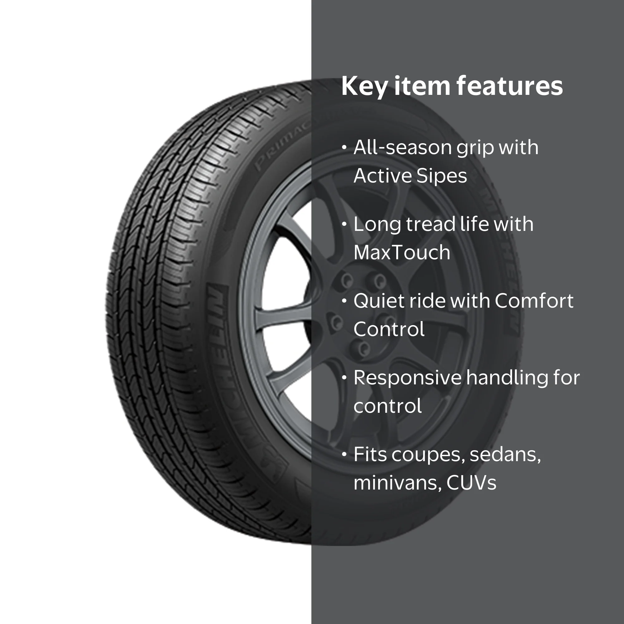 Michelin Primacy MXV4 All-Season Tire, 215/55R17 94V for 2011-15