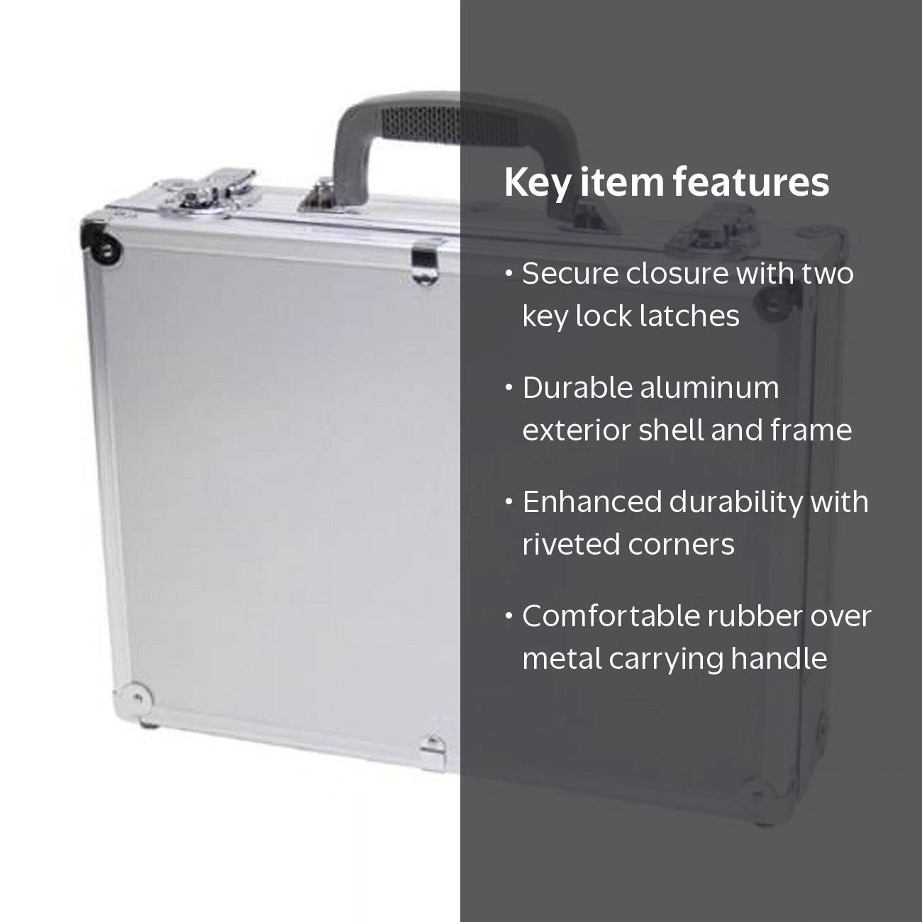 TZ Case PKG-16 S Aluminum Packaging Case, Silver - 4 x 12 x 16 in