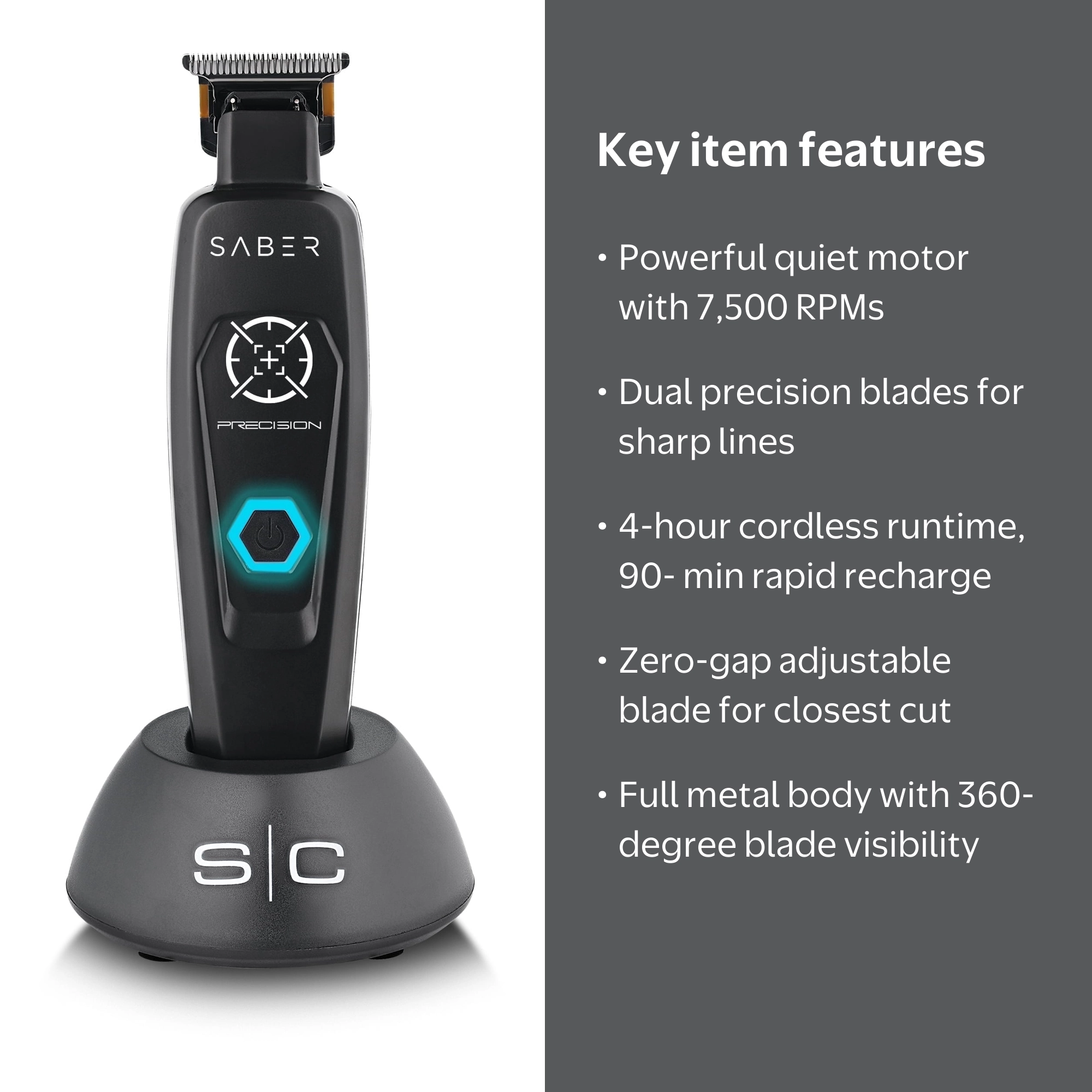 Stylecraft Saber Full Metal Digital Brushless Hair Trimmer
