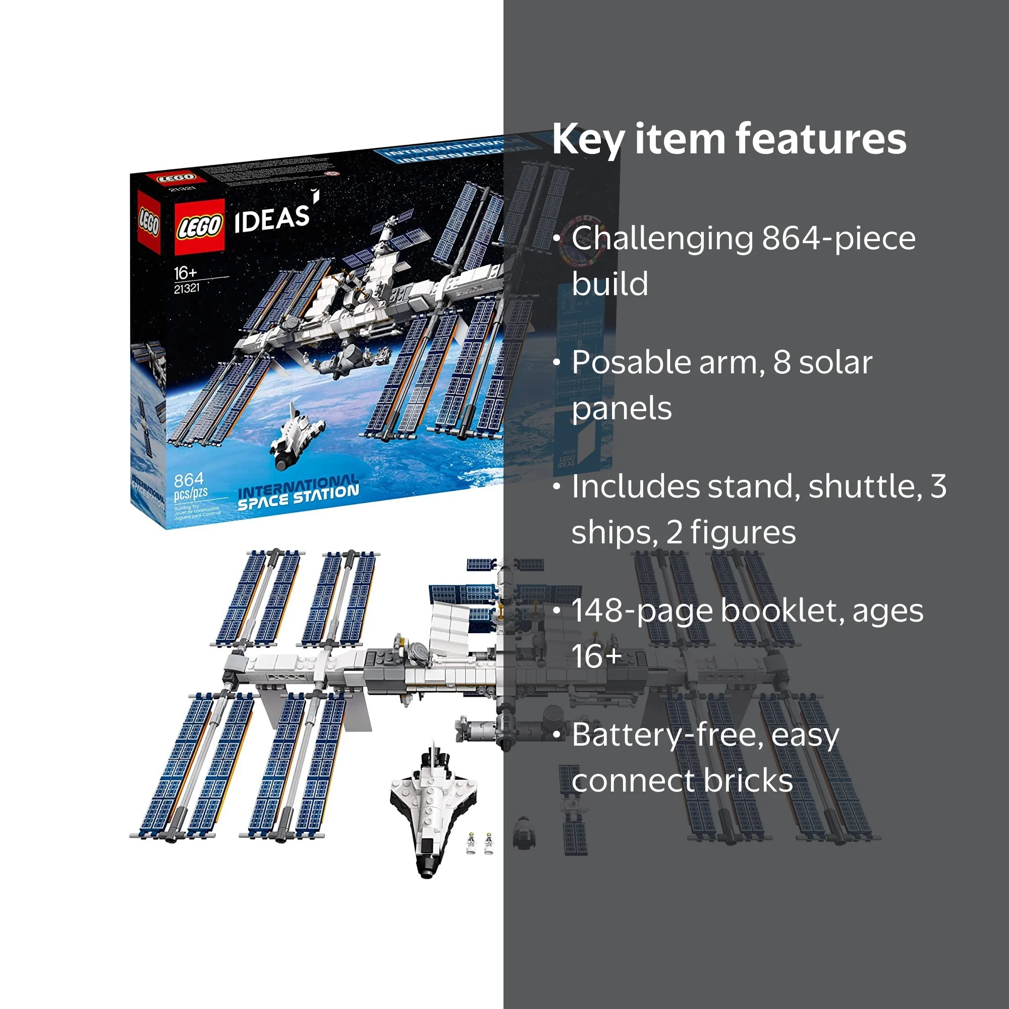LEGO International Space Station 21321 Building Set (864 Pieces