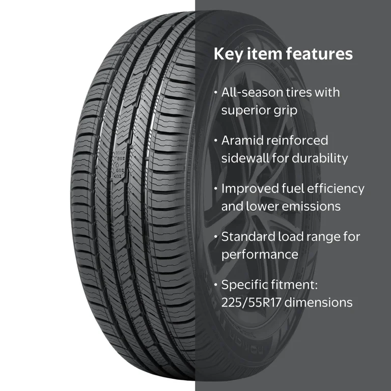 ナコルル225／55R17 Nokian One All Season Passenger Tire 225/55R17 97V, Excellent