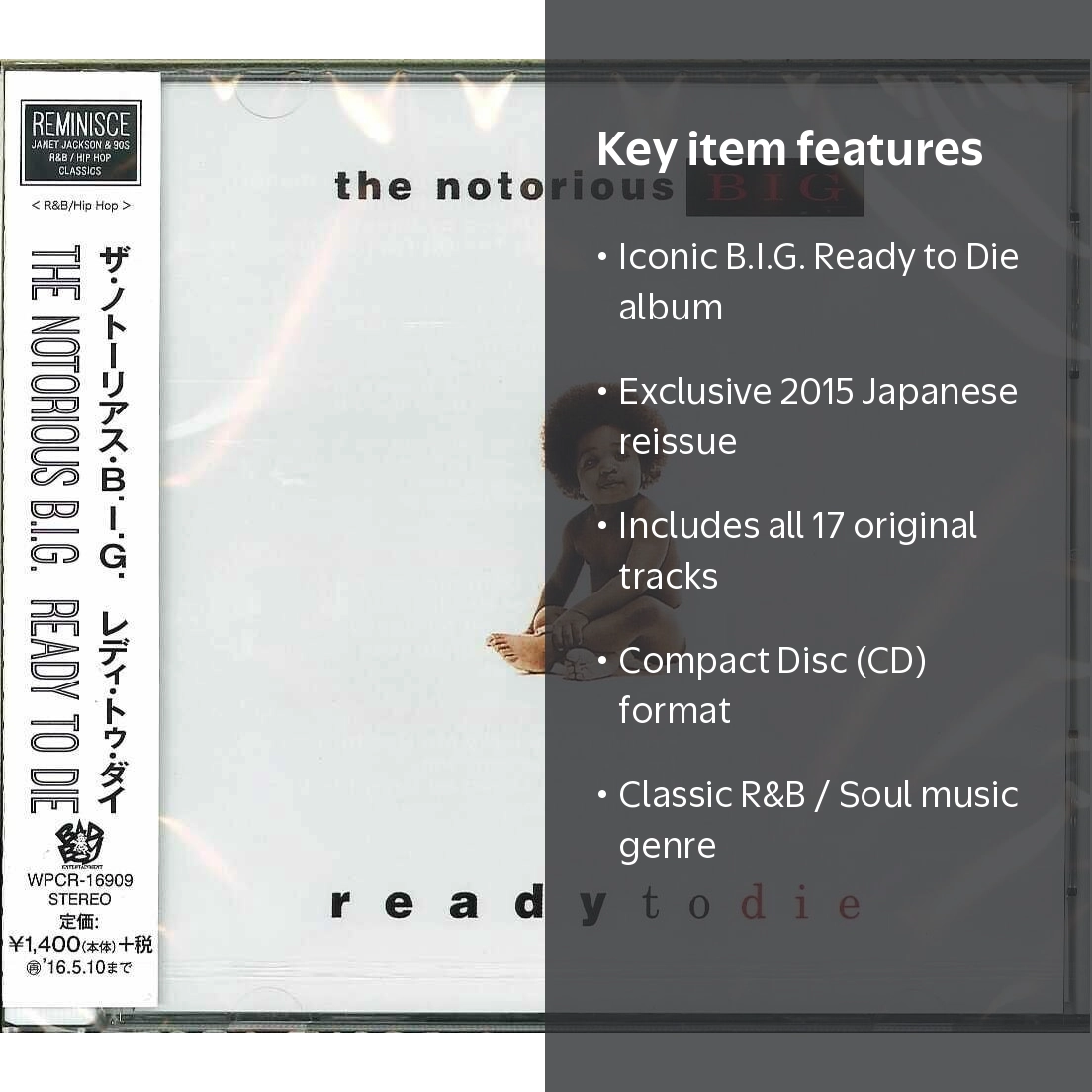 The Notorious B.I.G. - Ready to Die (Japanese Pressing) - Music