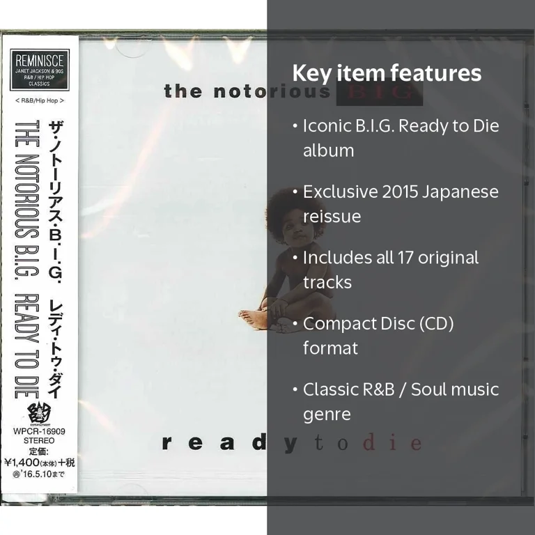 The Notorious B.I.G. - Ready to Die (Japanese Pressing) - Music