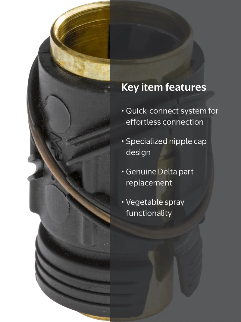 Delta RP40301 Quick-Connect Vegetable Spray Nipple Cap - Walmart.com