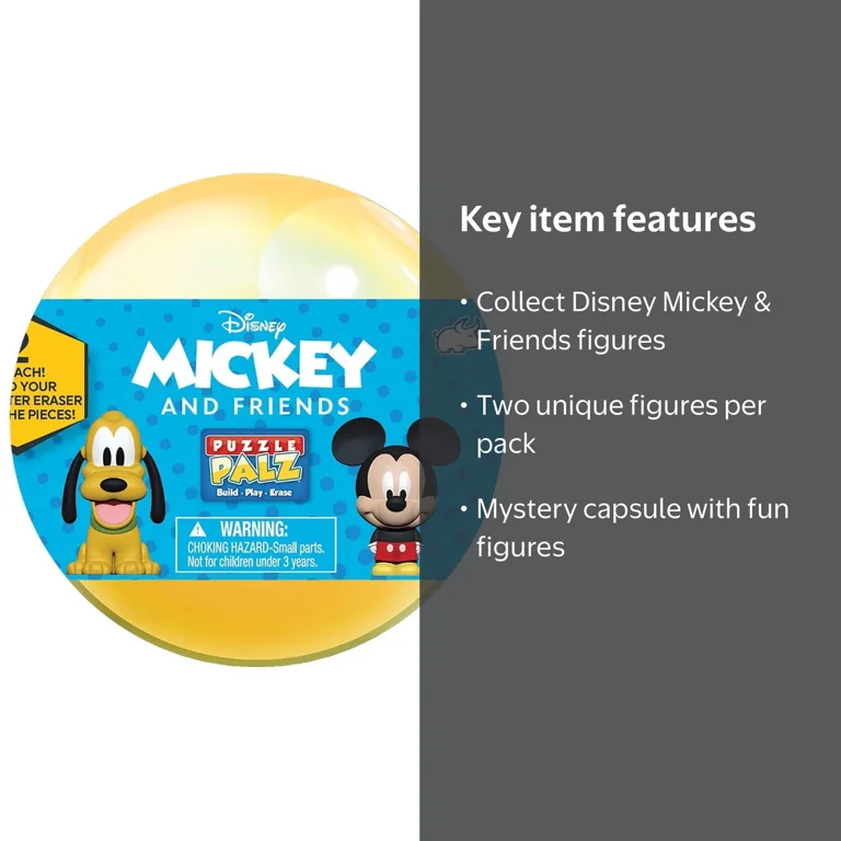 Mickey & Friends 2Pk Puzzle Palz Capsule - Walmart.com