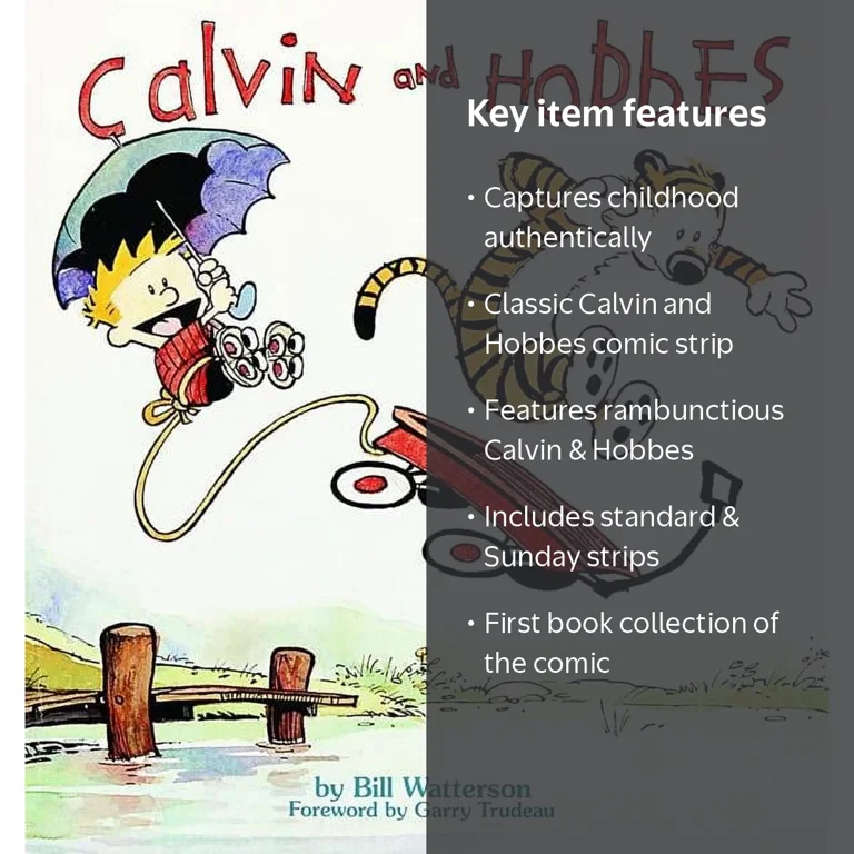 Bill Watterson, Comic Book, Calvin and Hobbes, First Collection