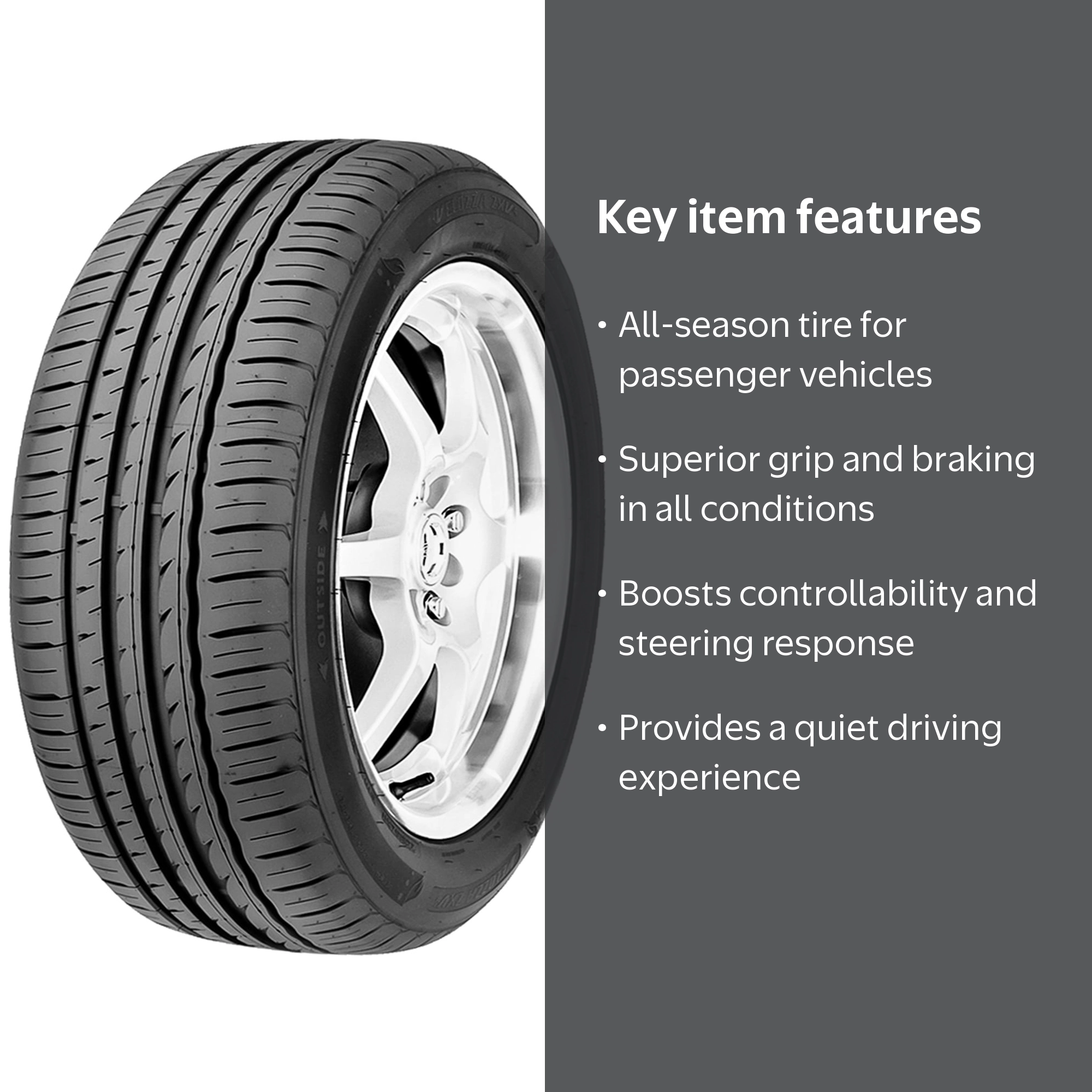 High Performance Velozza ZXV4 245/45R20 103W XL Tire for Superior