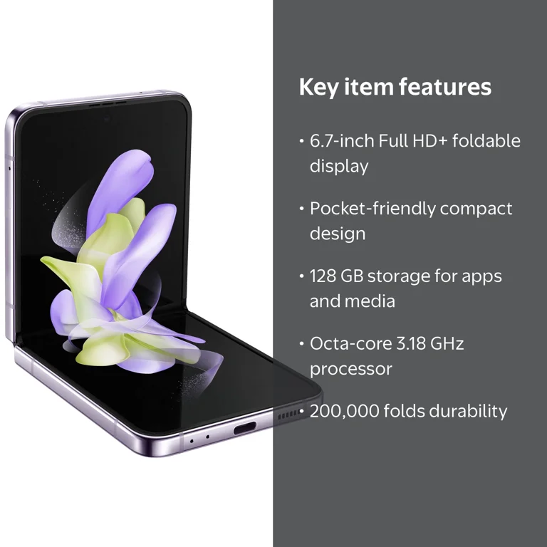 Samsung Galaxy Z Flip4 5G, Dual-SIM, 8GB/128GB, OLED 6.7