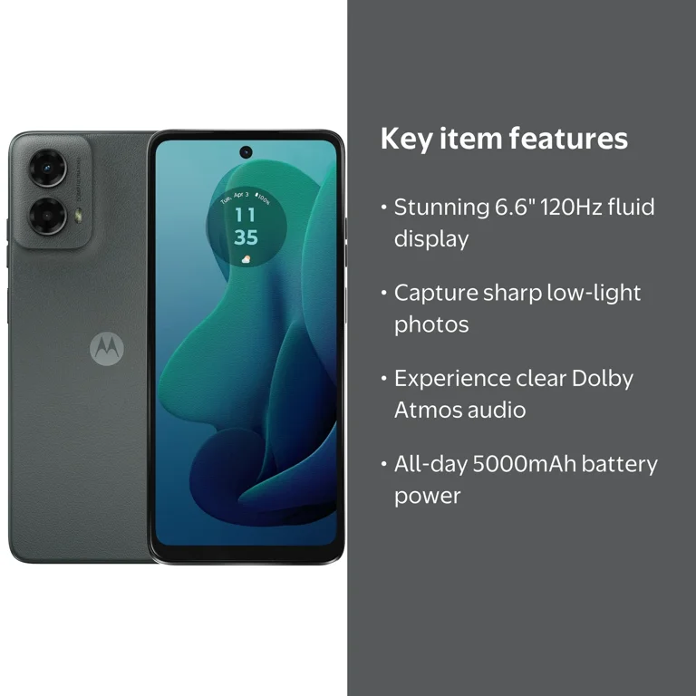Motorola, Moto G 5G 2024, 128GB Unlocked, 6.6