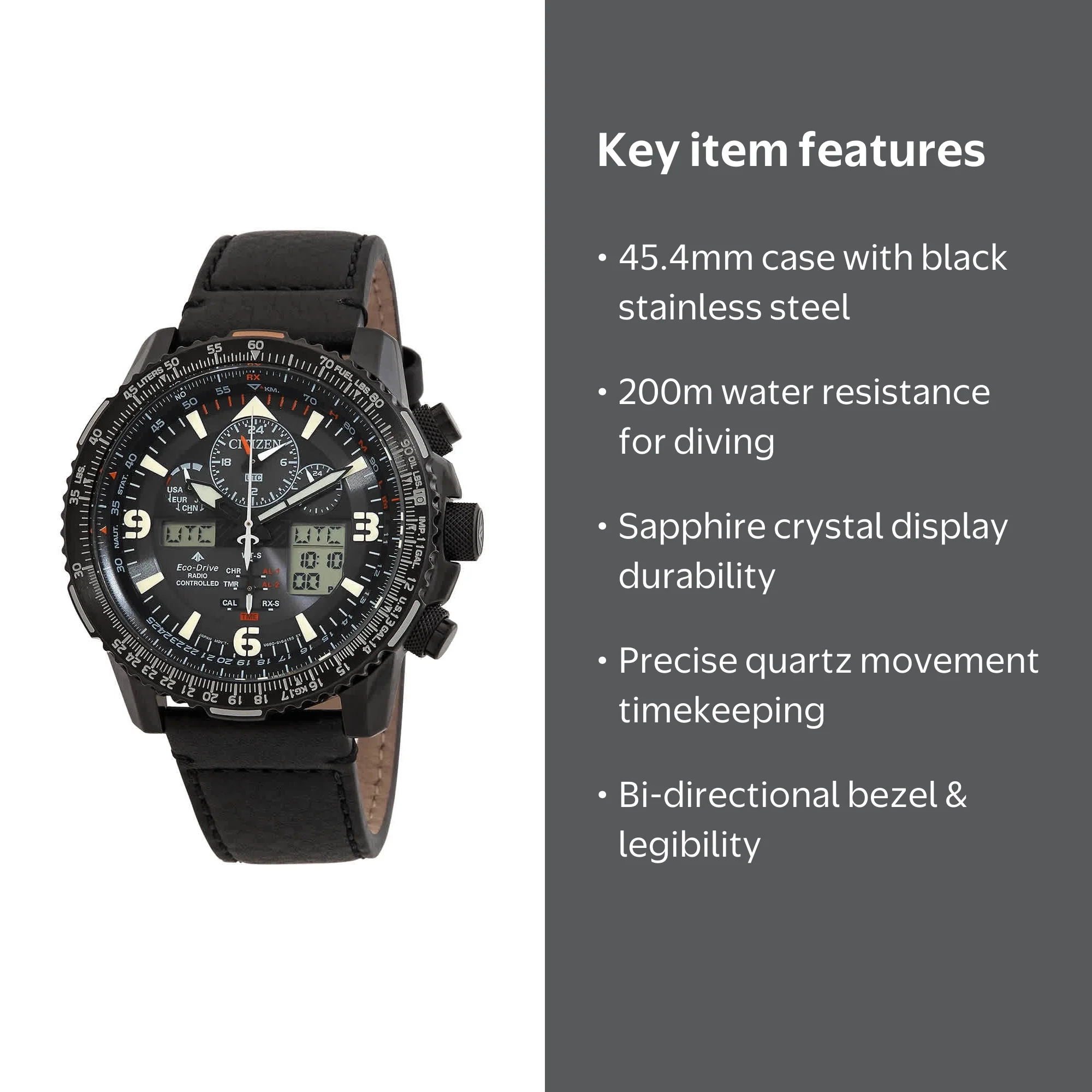 Citizen Promaster Skyhawk Eco-Drive, Radio-Controlled Chronograph