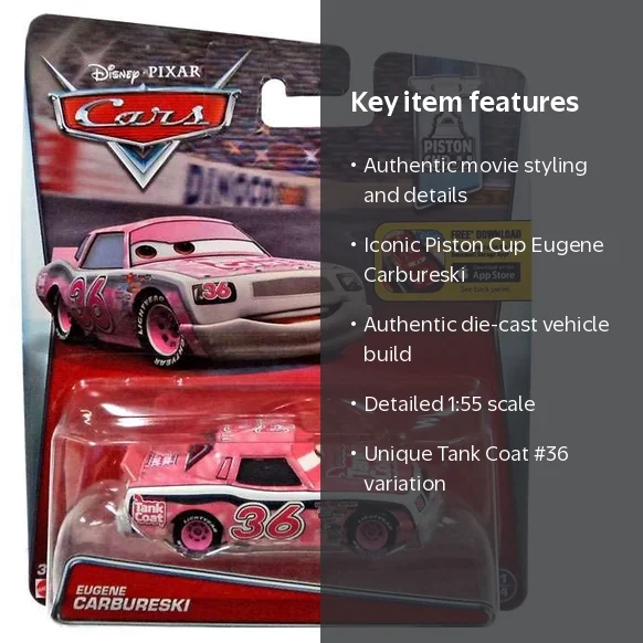 Disney / Pixar Piston Cup Eugene Carbureski Diecast Car [Tank Coat