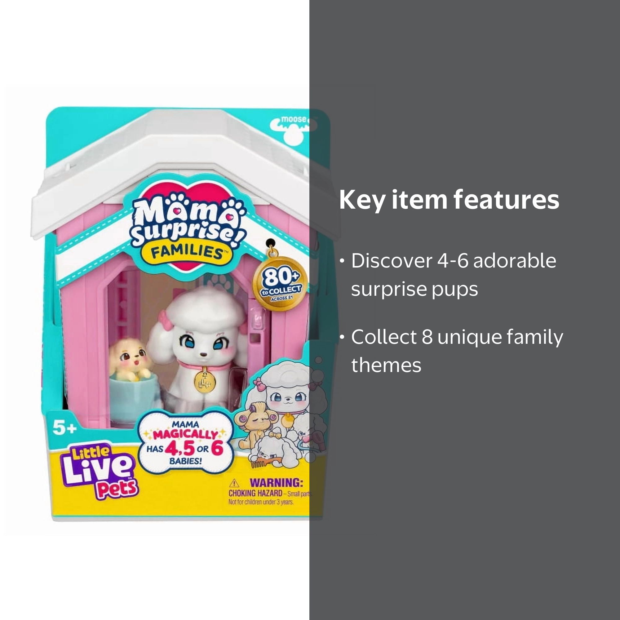 Little Mama House Surprise - Poodle Family - Walmart.com