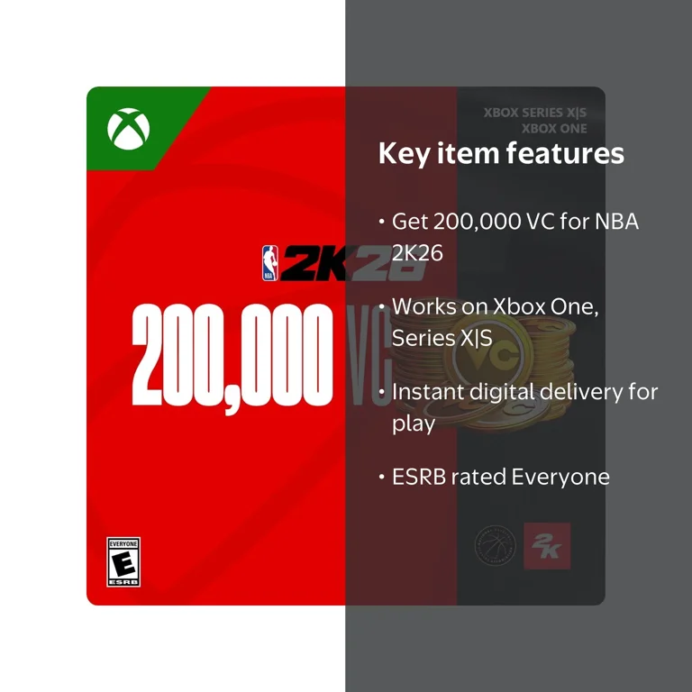 NBA 2K26: 200,000 Virtual Currency Pack - Xbox One, Xbox Series X