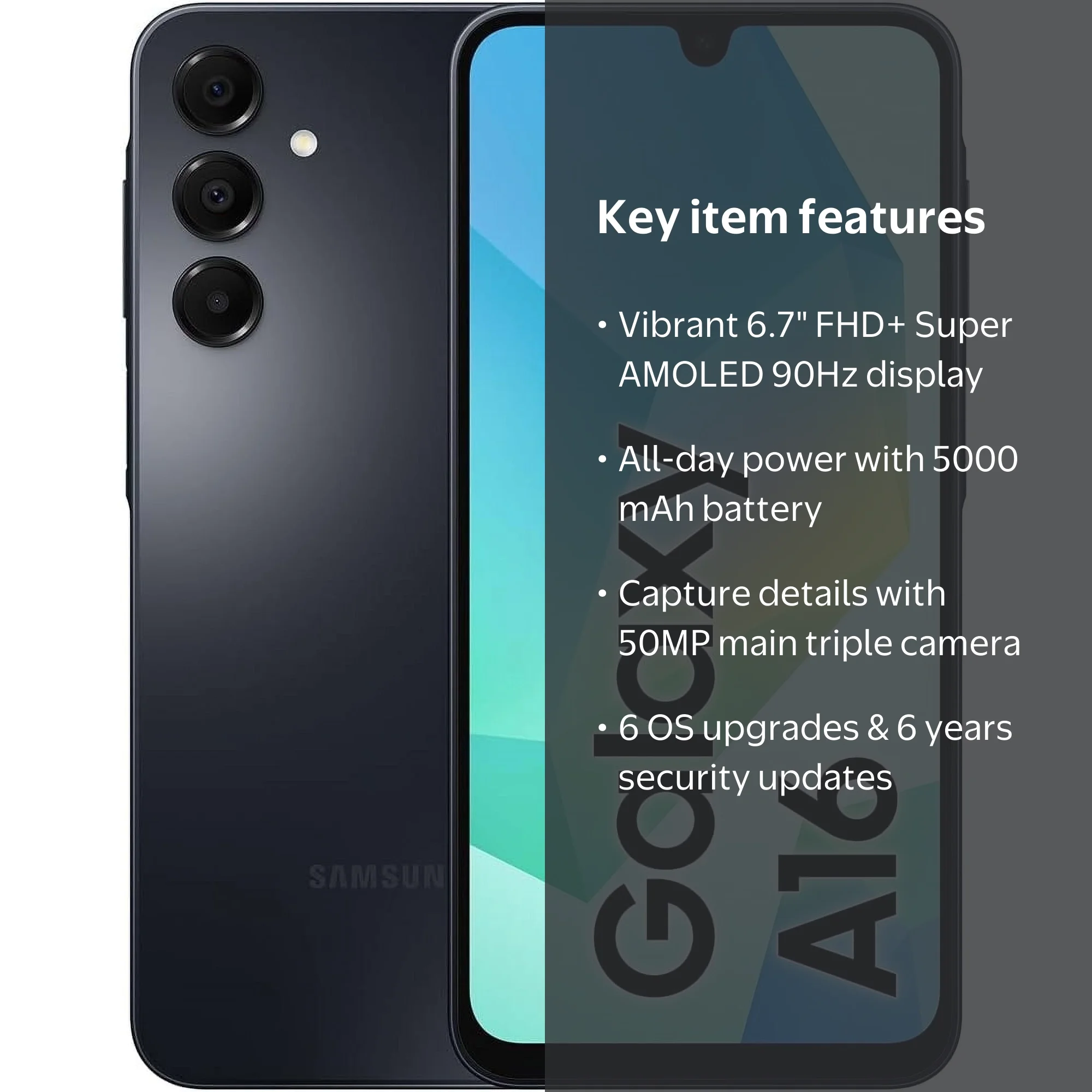 Samsung Galaxy A16 4G (256GB 8GB RAM) 6.7” AMOLED 90Hz Display