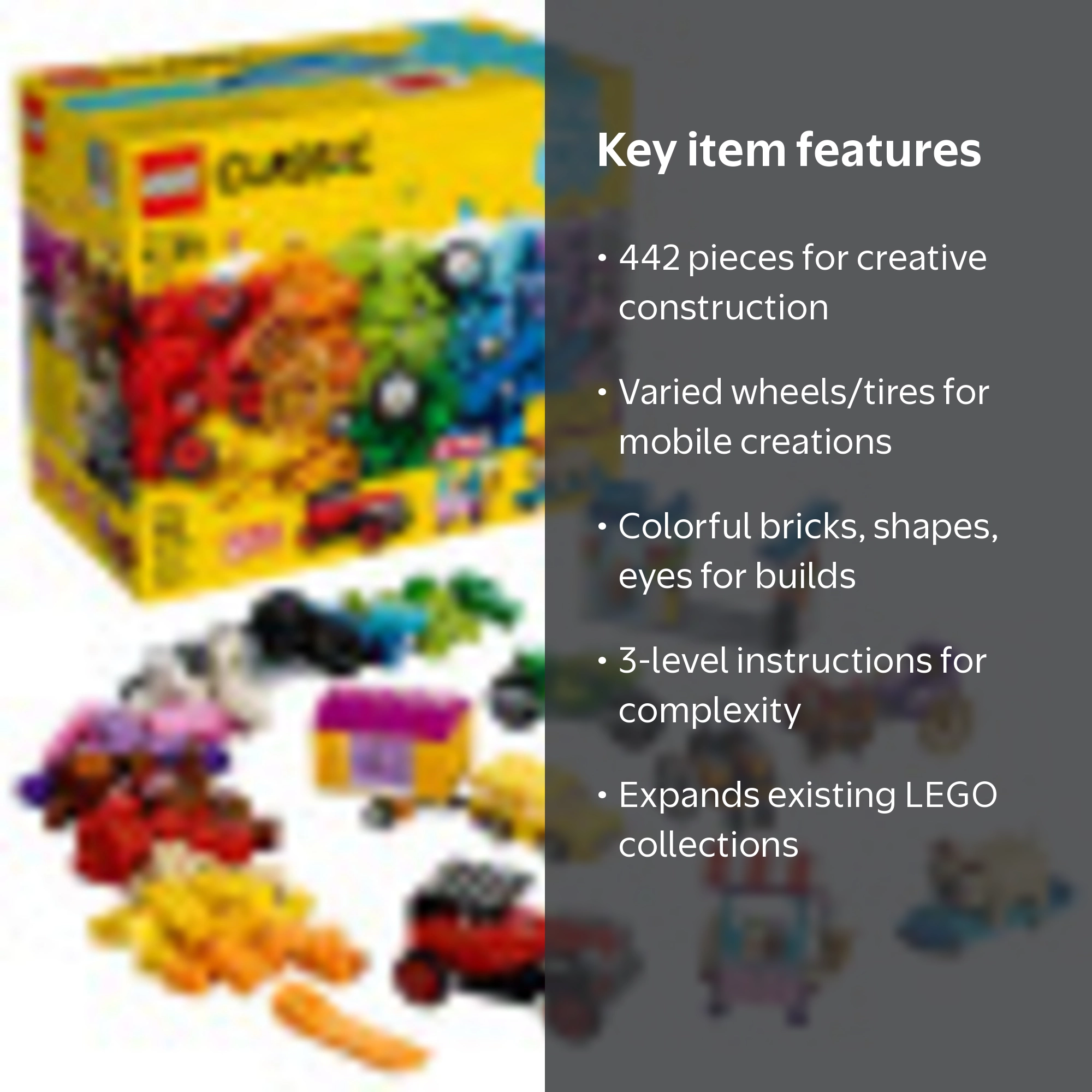 LEGO Classic Bricks on a Roll 10715 Building Set (442 Pieces