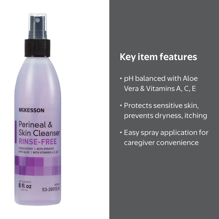 りんかExecutive Key Wash ➕ NMクレンジング McKesson Perineal Wash, Fresh Scent, 8 oz, pH Balanced, Gentle