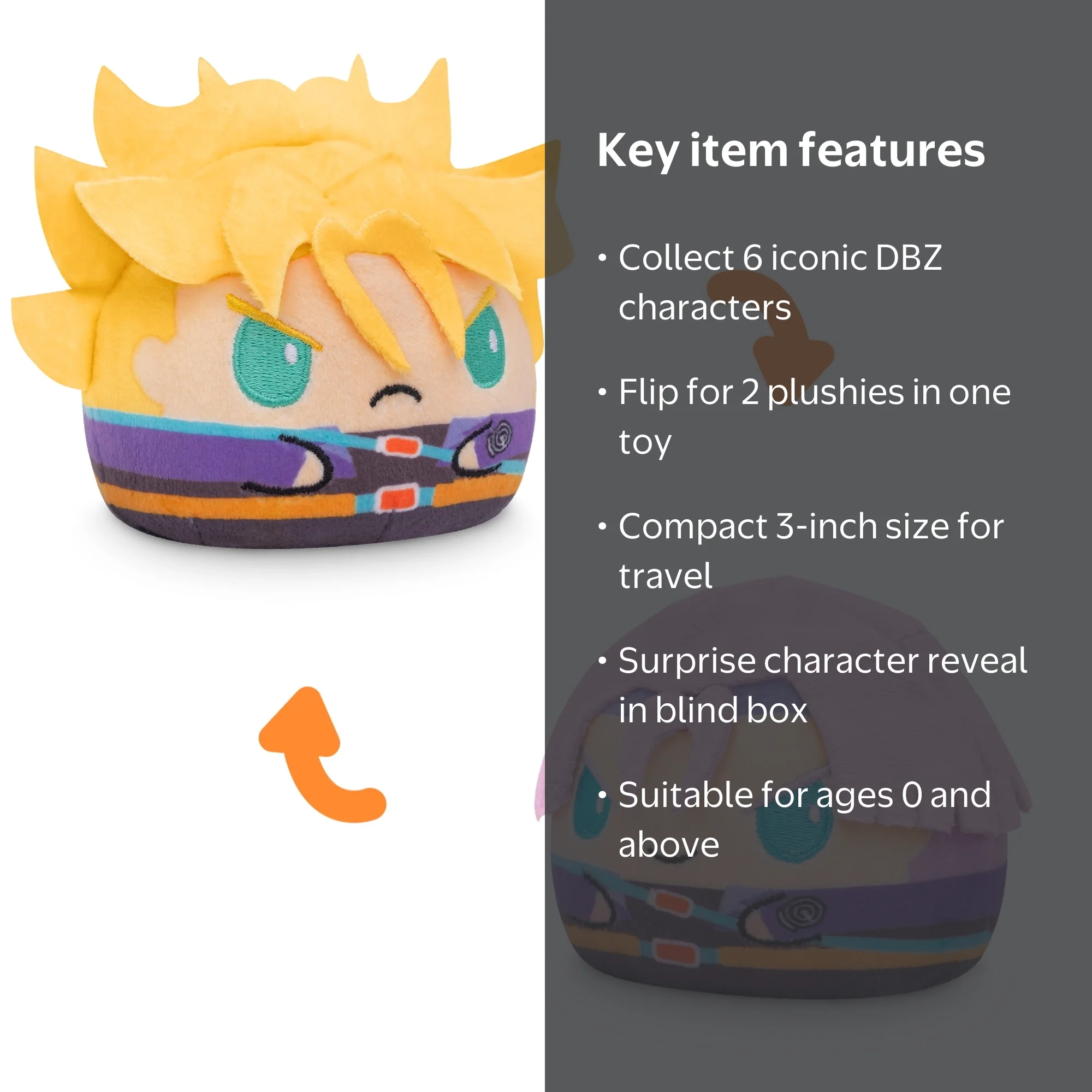 TeeTurtle Dragon Ball Z Reversible Plush Toy Mystery Box - Walmart.com