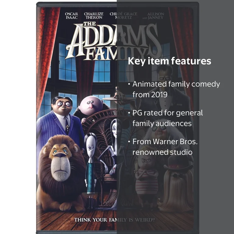 SDS, The Addams Family DVD, 2019, Kids & Family Animated Comedy