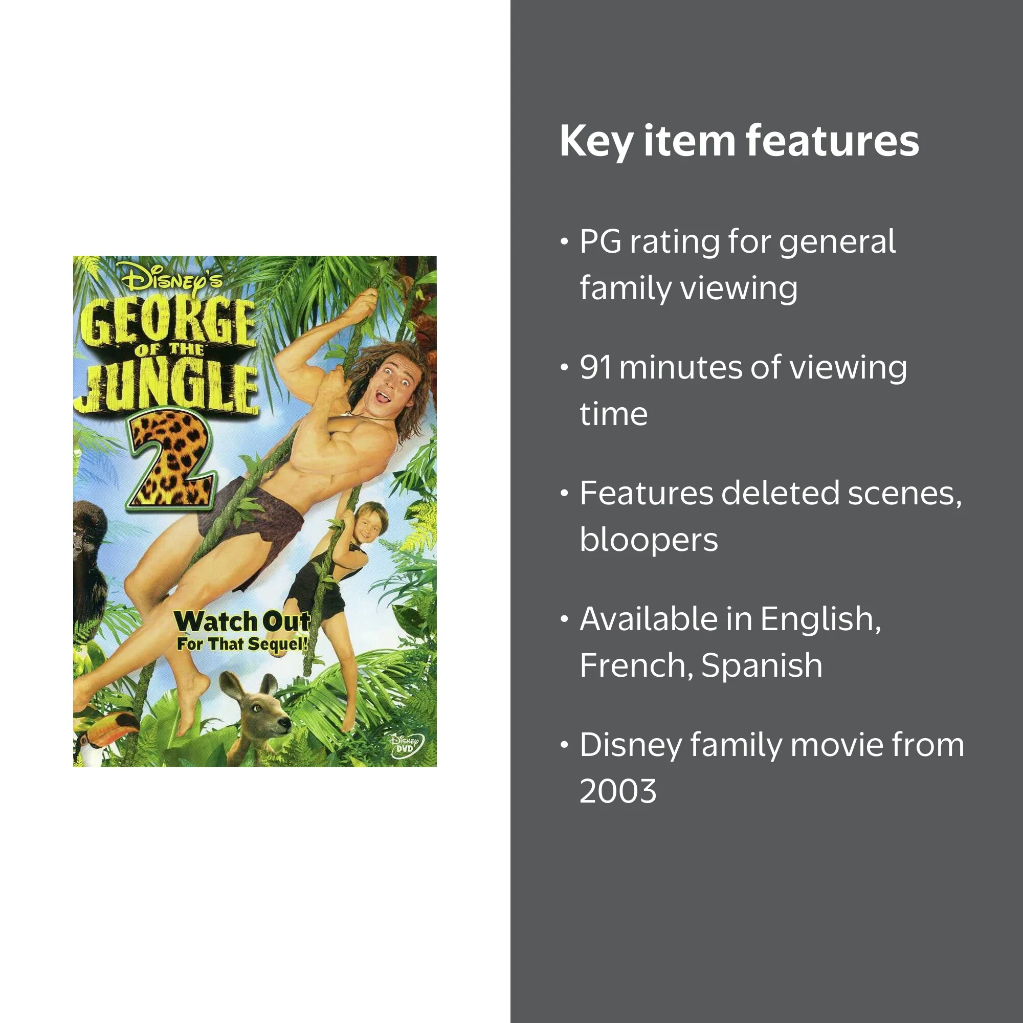 George of the Jungle 2 - Walmart.com