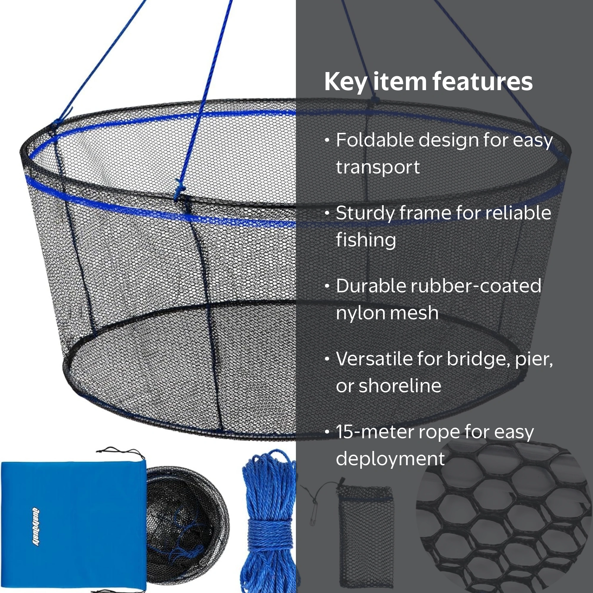 amount of rope in a fishing net simple Casting Nets for Saltwate Nylon Easy Cast Net with Heavy Duty Iron Sinker Brine Shrimp Nets for Shrimping Lawaia Throw Net Saltwater Fishing
