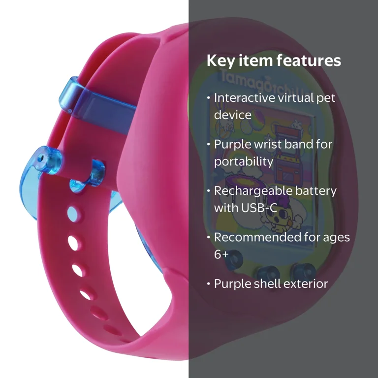 Tamagotchi, Virtual Pet, Uni Pink, Connect in Tamaverse - Walmart.com