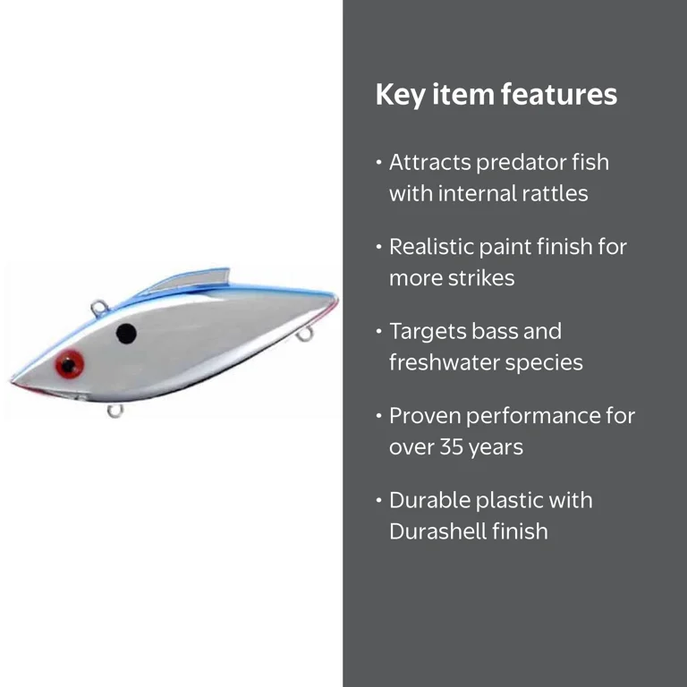 dictionary definition of fishing rattle trap lures The Original Rat-L-Trap No other hardbait can boast the fish Rat-L-Trap, Lipless Crankbait, 1/2 oz,