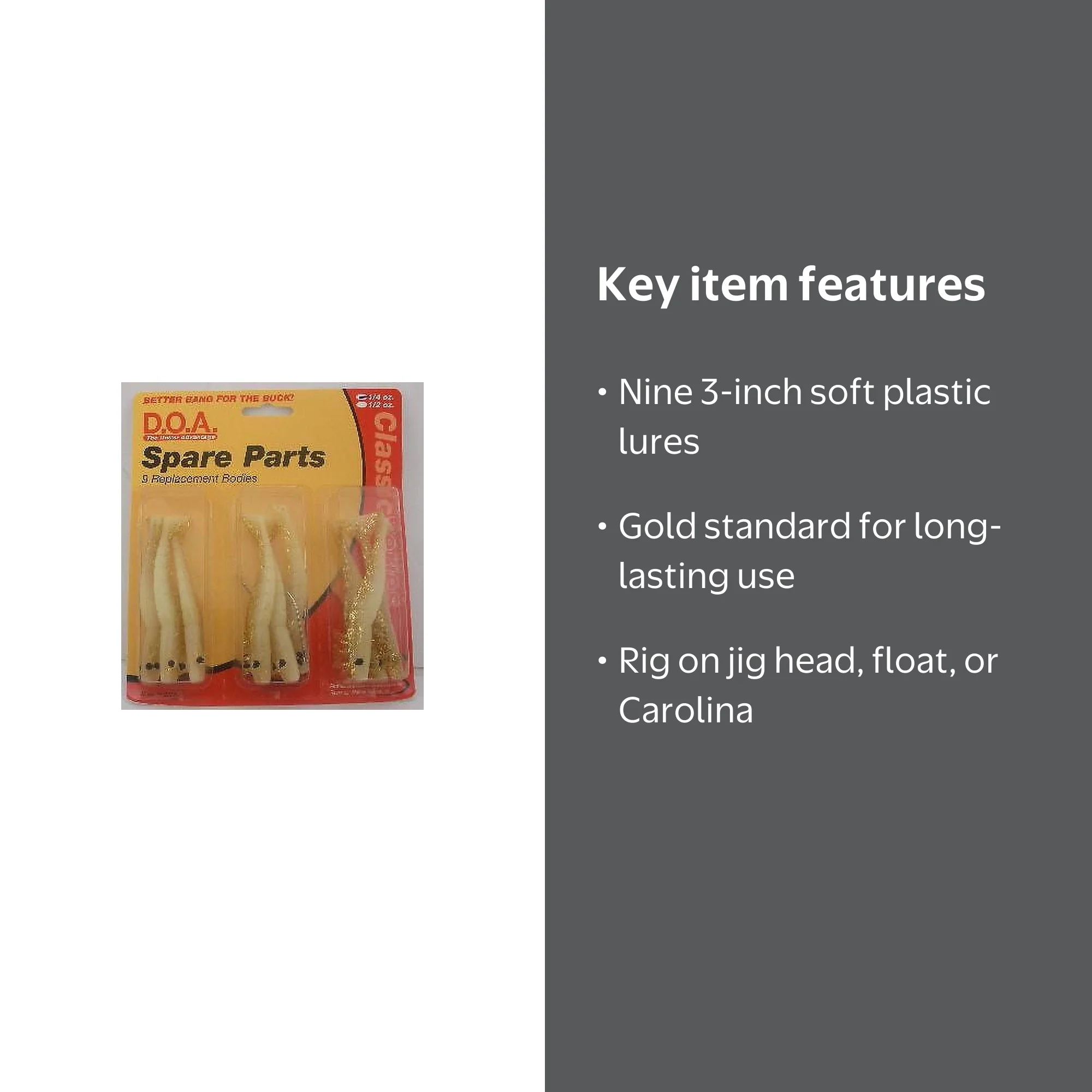 D.O.A. 3 Shrimp Spare Parts - Artificial Lures - Walmart.com