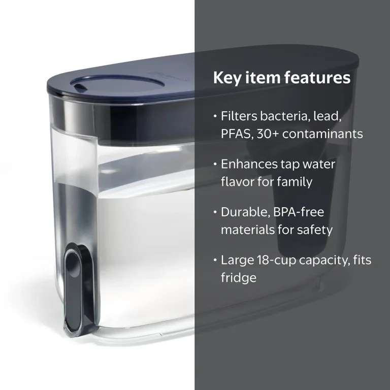 LifeStraw Home 18-Cup Water Filter Dispenser; Midnight - Walmart.com