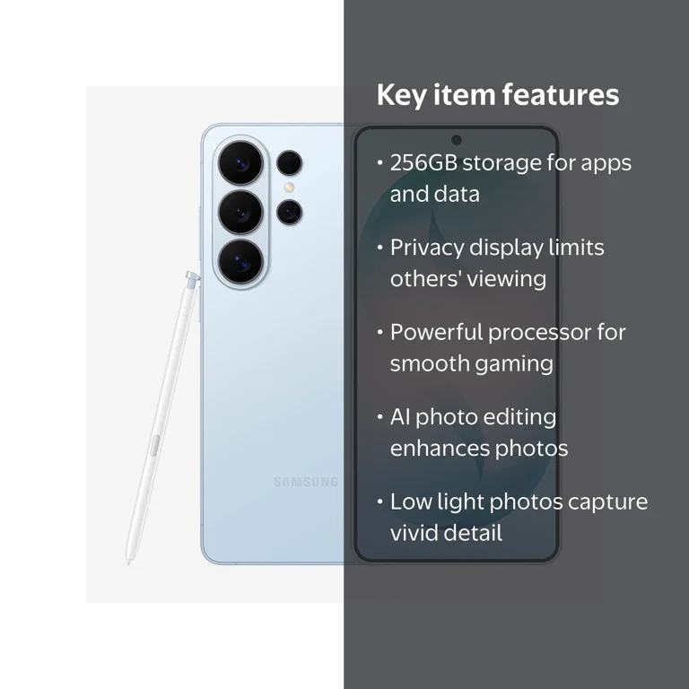 Samsung Galaxy S26 Ultra 256GB Smartphone Unlocked, Sky Blue