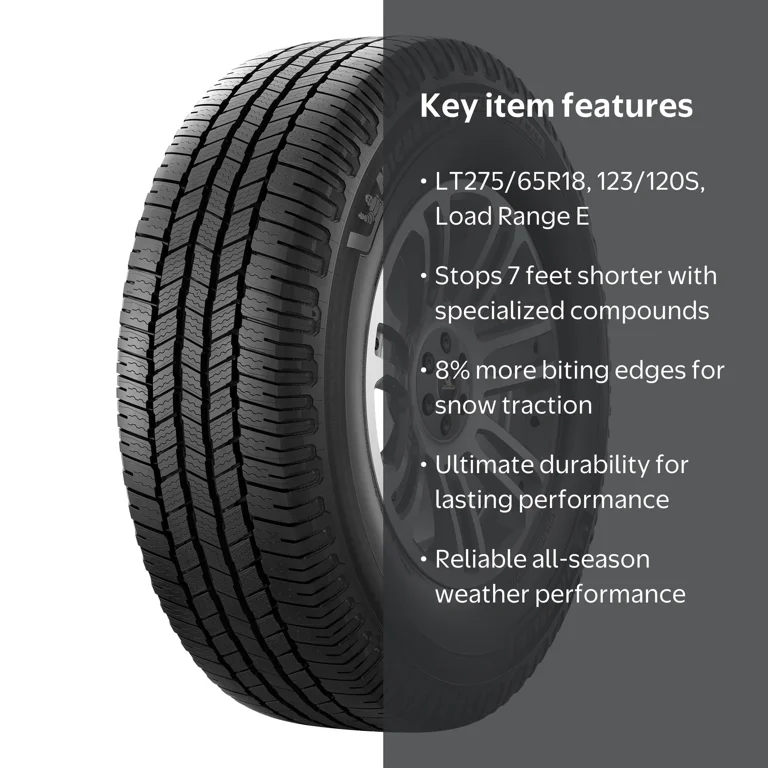 Free Shipping! Michelin Defender LTX MS2 LT275/65R18, All-Season