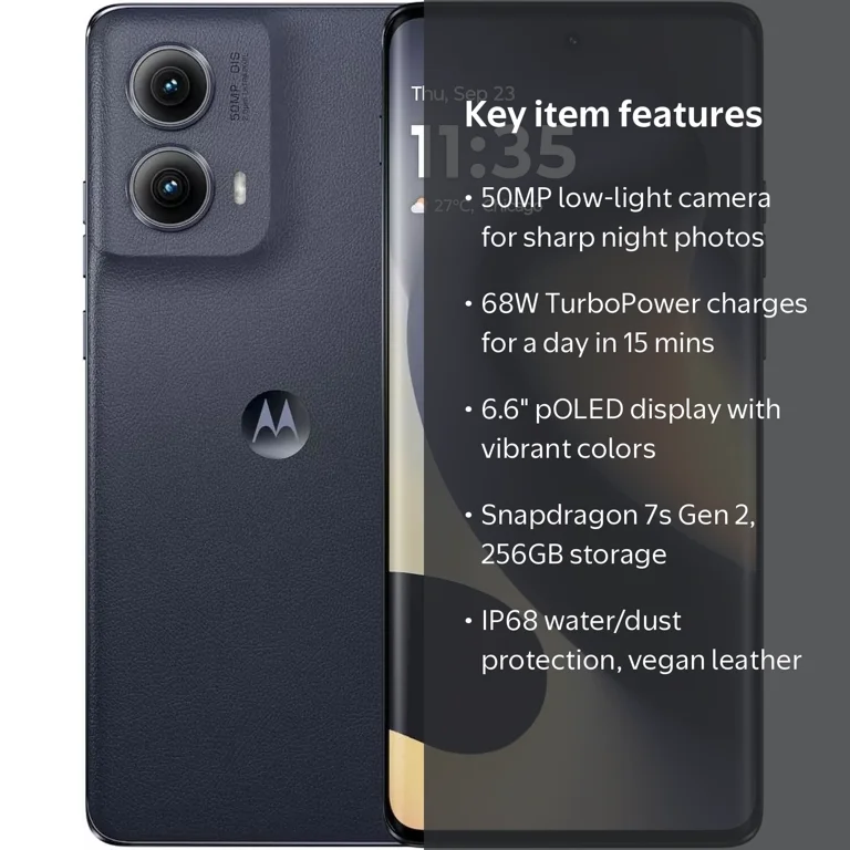 Motorola, Edge, 2024, Unlocked, 8/256GB, Midnight Blue - Walmart.com