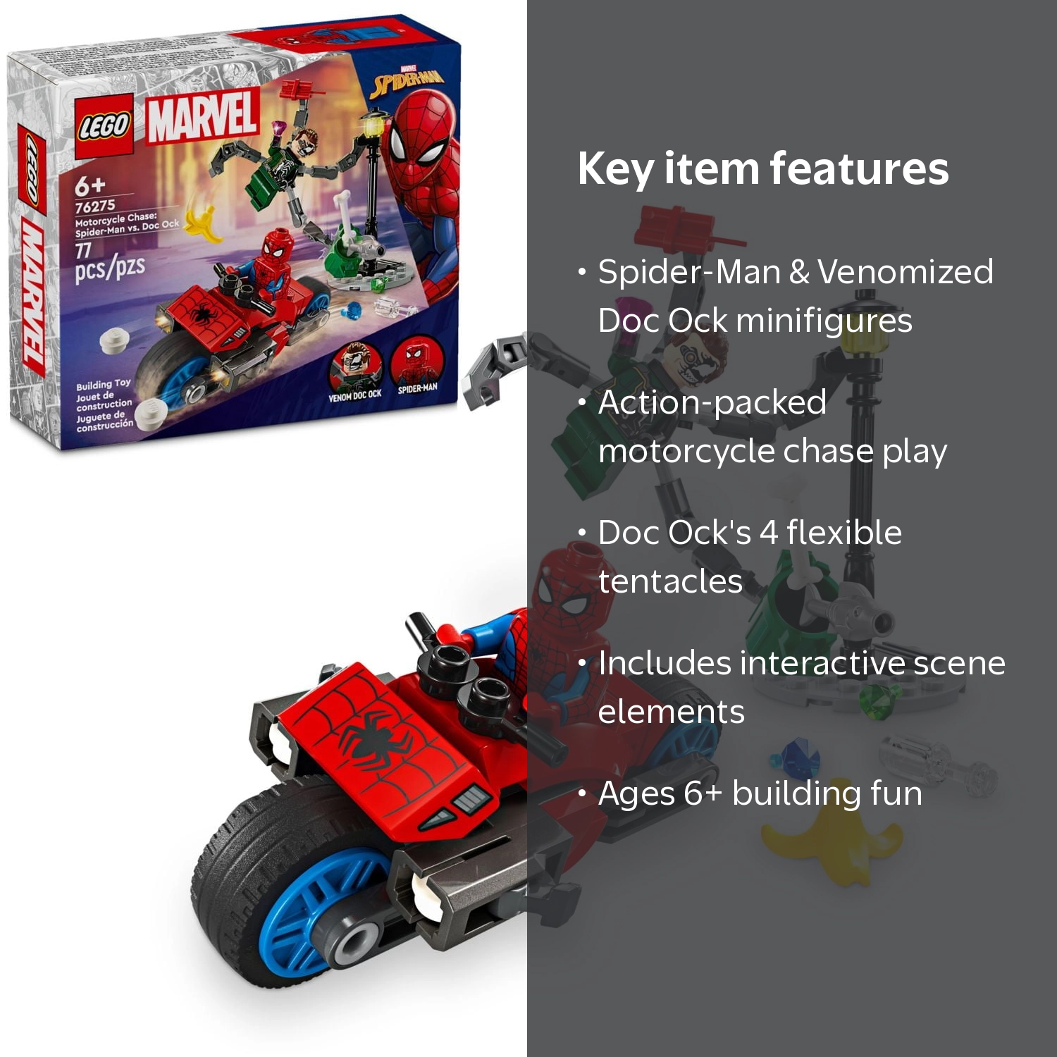 LEGO, Marvel Motorcycle Chase, Spider-Man vs. Doc Ock, 2