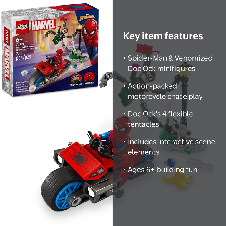 LEGO, Marvel Motorcycle Chase, Spider-Man vs. Doc Ock, 2