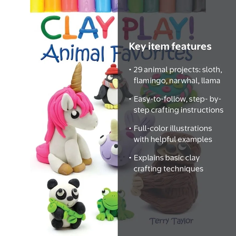 Clay Play! Animal Favorites, (Paperback) - Walmart.com