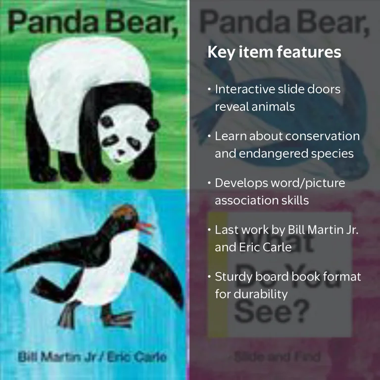 Panda Bear, Panda Bear, What Do You See?: Slide and Find (Board