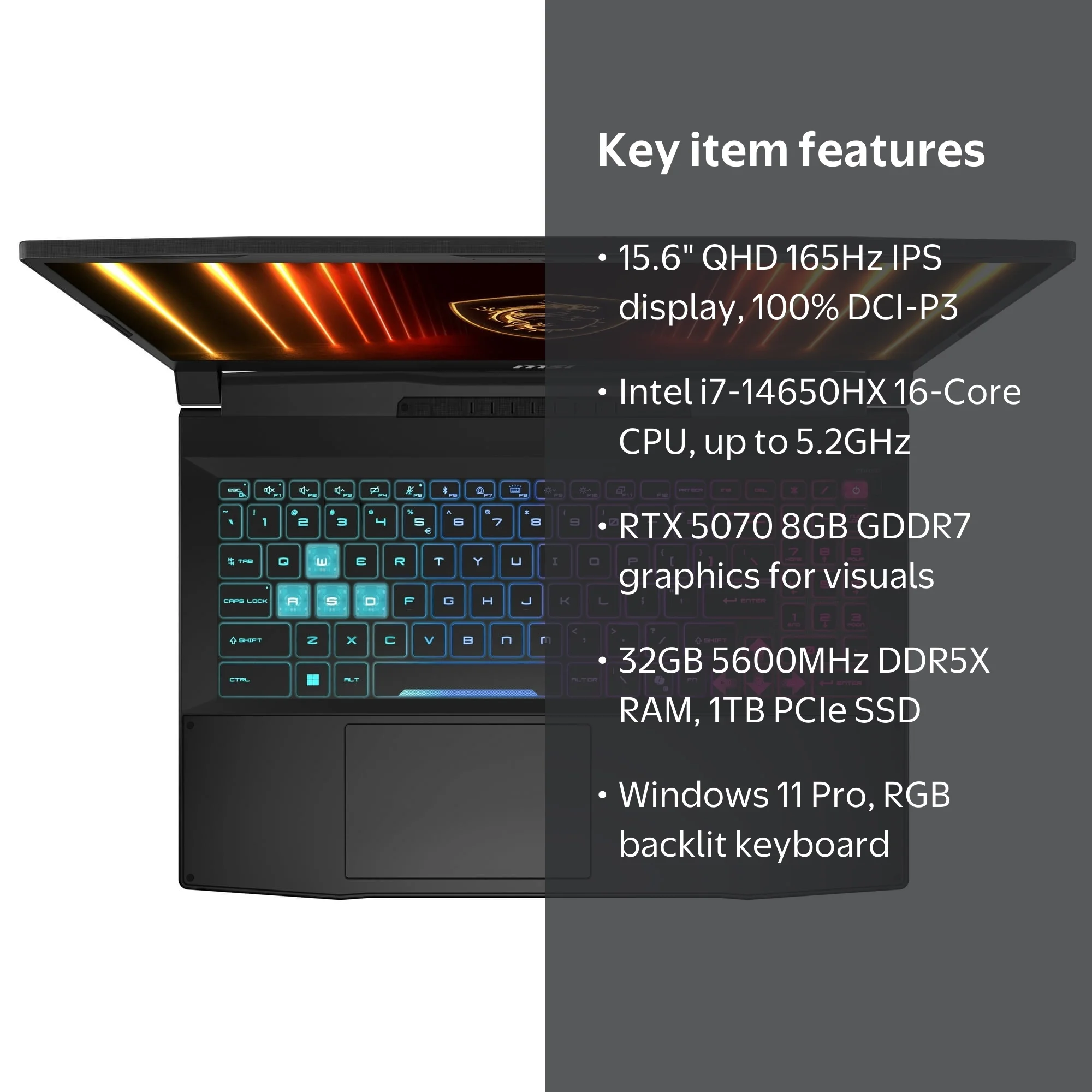 MSI Katana 15 HX Gaming Laptop, 15.6