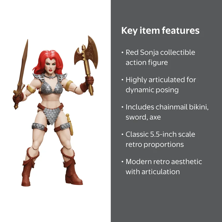 Boss Fight Studio Immortal Champions Red Sonja Action Figure