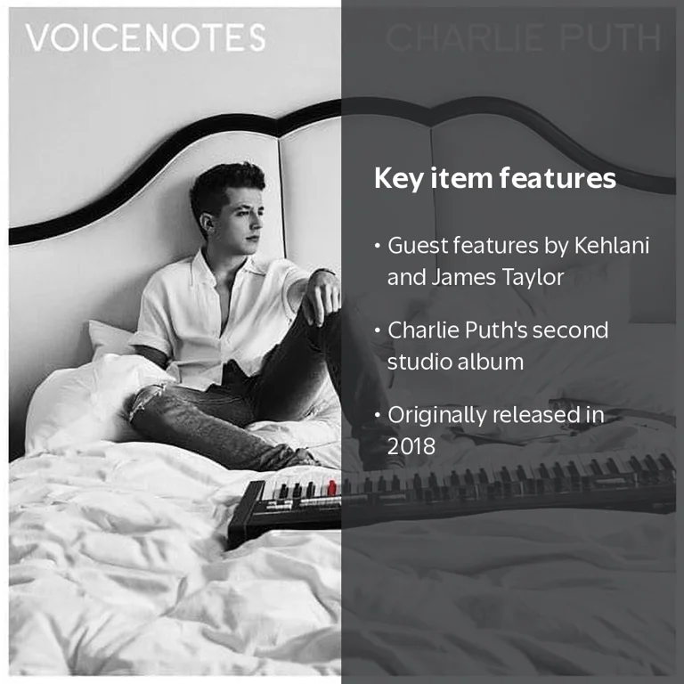 Charlie Puth - Voicenotes - Music & Performance - CD - Walmart.com
