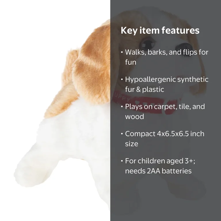 Happy Trails Plush Puppy Toy with Interactive Features - Walmart.com