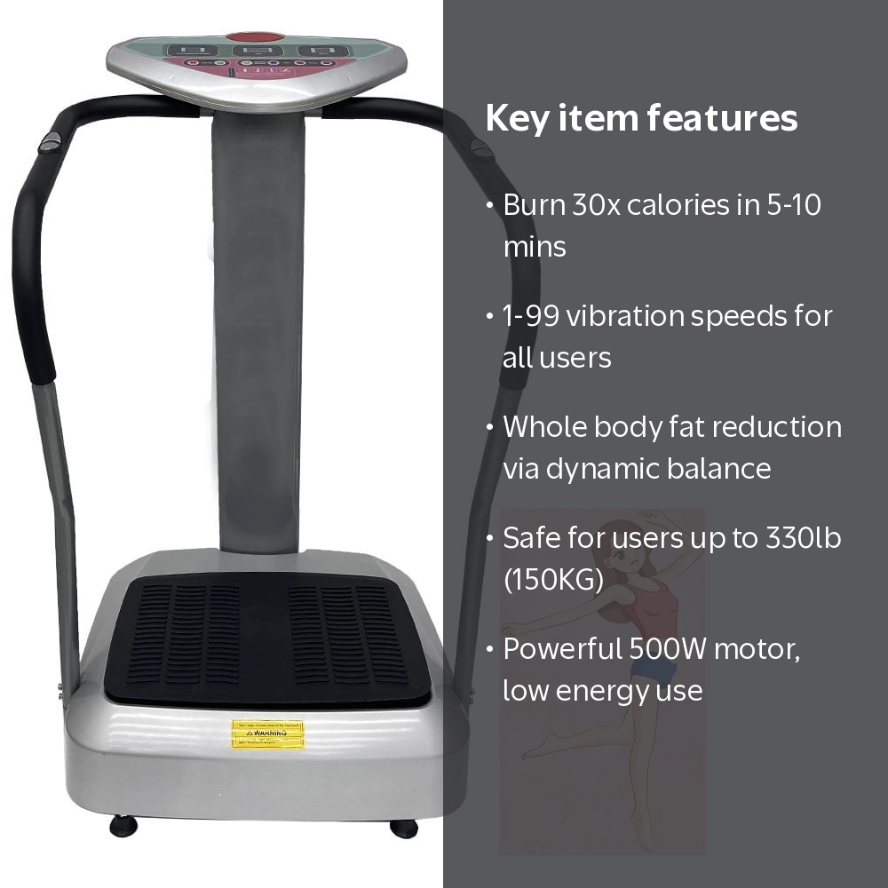 Whole Body Vibration Machine Exercise Platform Crazy Fit Massager