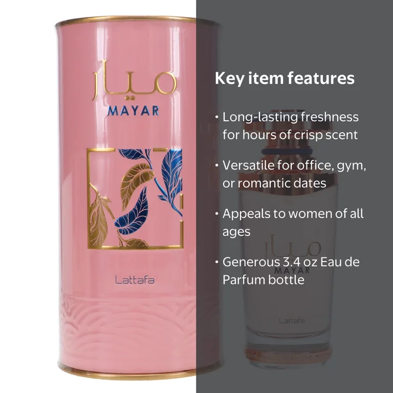 Lattafa, Eau de Parfum, 3.4 oz, Vibrant Perfume for Women
