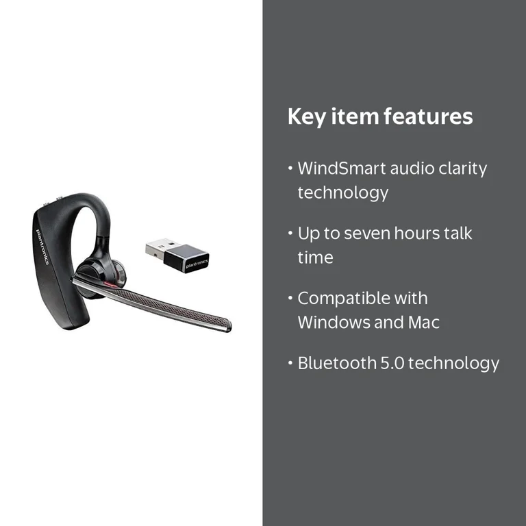 Plantronics Voyager 5200 UC Wireless Earpiece Headphones