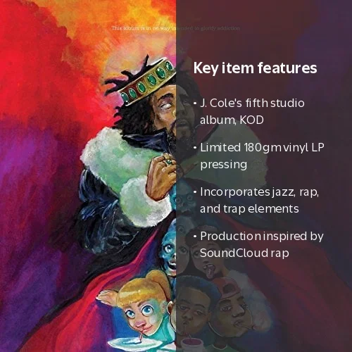J. Cole - KOD - Music & Performance - Vinyl, Limited 180gm LP