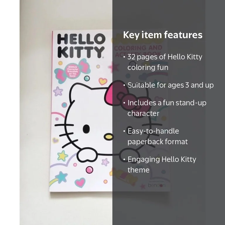 Hello Kitty 32 Page Jumbo Coloring & Activity Book - Walmart.com