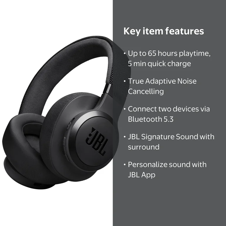Free Shipping! JBL Wireless Over-Ear Headphones with True Adaptive
