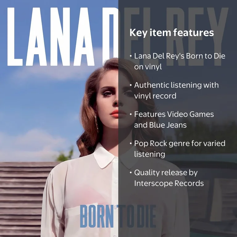 Lana Del Rey LP - Born To Die Vinyl Records - Walmart.com