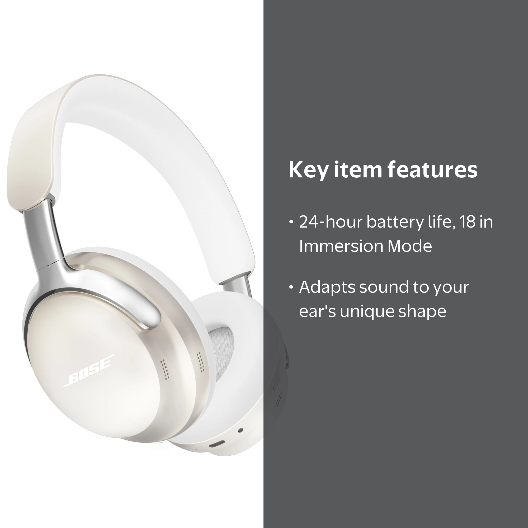 Bose QuietComfort Ultra Headphones, Bluetooth Over Ear Noise